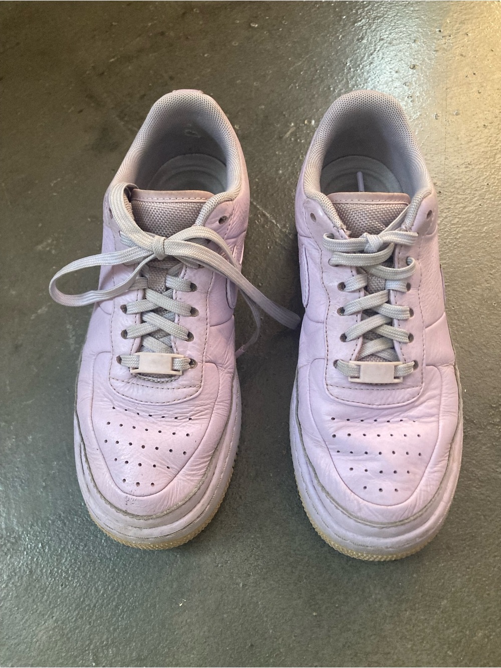 Nike Air Force Light Purple/Gray Cushioned Insole Sneaker